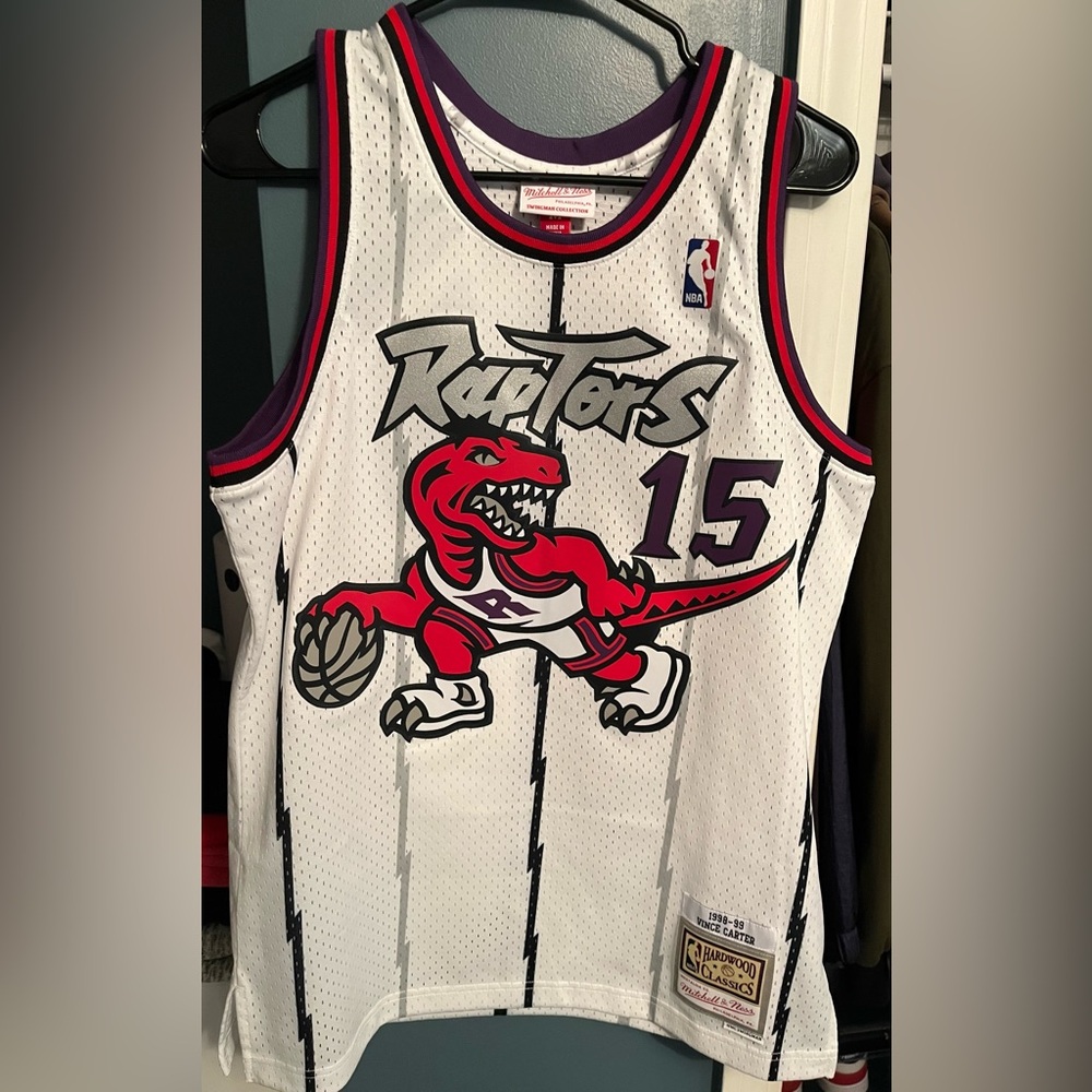 Mitchell and Ness Toronto Raptors White Vince Carter Jersey